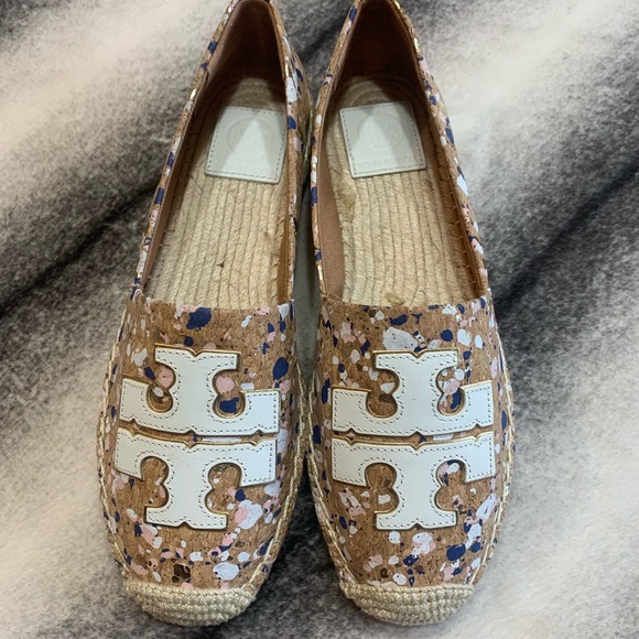 Tory Burch Shoes - { Tory Burch } Ines Espadrille New Ivory Confetti
